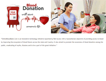 Tablet Screenshot of onlinebloodbank.com